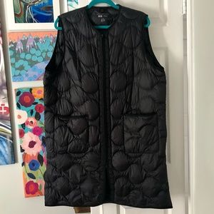 Uniqlo & Theory Ultra Light Down Long Vest Black Large *NEW w/o tags*